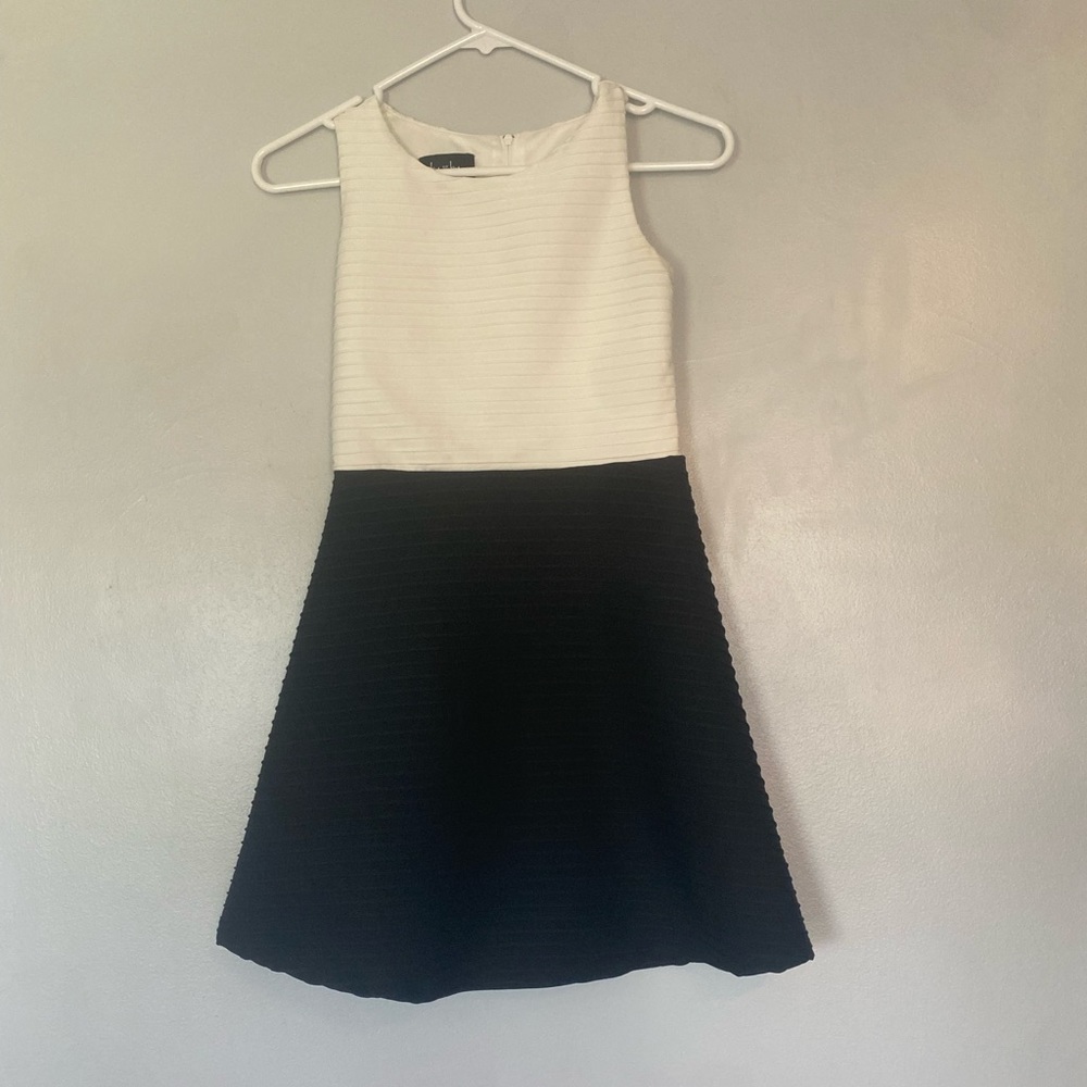 By&by black and white formal dress size 12